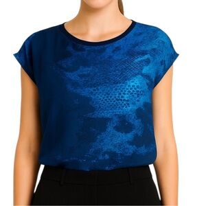 Elie Tahari Silk Dual Layer Top